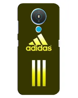 Чехол для Nokia 1.4 с картинкой «Оливковый градиент Adidas»
