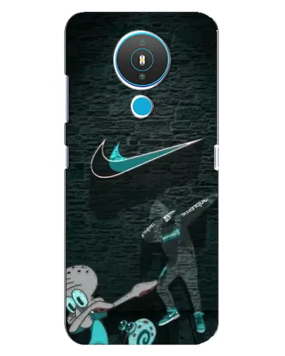 Чехол для Nokia 1.4 с картинкой «Спортивный арт Nike»