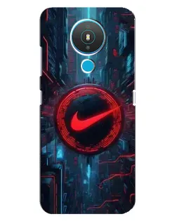 Чехол для Nokia 1.4 с картинкой «Техногенный стиль Nike»