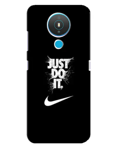 Чехол для Nokia 1.4 с картинкой «Текстовый принт Nike»