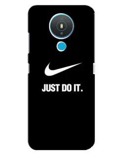 Чехол для Nokia 1.4 с картинкой «Классический принт Nike»