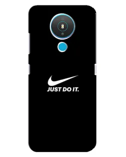 Чехол для Nokia 1.4 с картинкой «Минимализм от Nike»