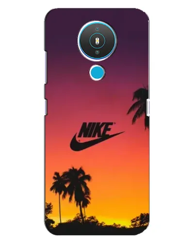 Чехол для Nokia 1.4 с картинкой «Nike на закате солнца»