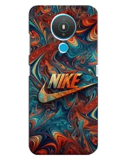 Чехол для Nokia 1.4 с картинкой «Nike в абстракции»