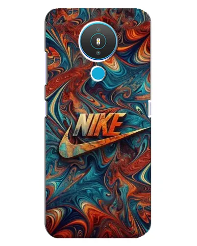 Чехол для Nokia 1.4 с картинкой «Nike в абстракции»
