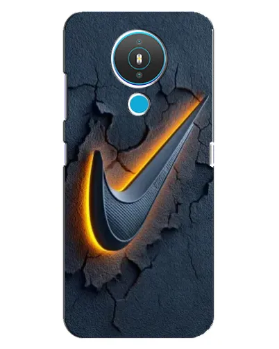 Чехол для Nokia 1.4 с картинкой «Объемный логотип Найк»