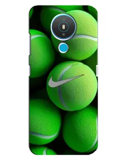 Чехол для Nokia 1.4 с картинкой «Теннисные мячи Найк»