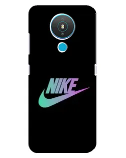 Чехол для Nokia 1.4 с картинкой «Nike — городская ночь»