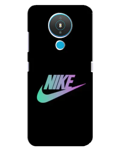 Чехол для Nokia 1.4 с картинкой «Nike — городская ночь»
