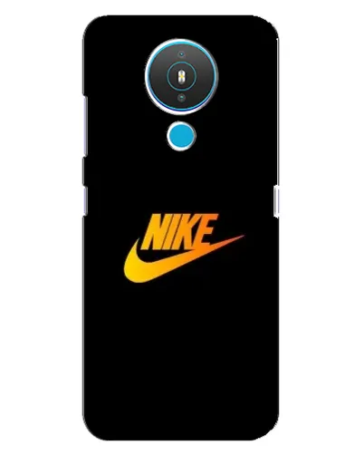 Чехол для Nokia 1.4 с картинкой «Золотой логотип Nike»