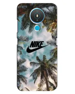 Чохол для Nokia 1.4 з картинкою «Тропічний принт Nike»