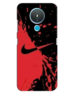 Чохол для Nokia 1.4 з картинкою «Червоні бризки Nike»