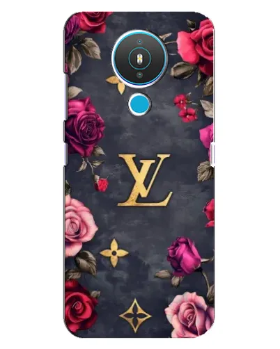 Чехол для Nokia 1.4 с картинкой «Цветочный Louis Vuitton»