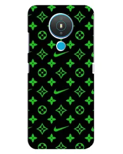 Чехол для Nokia 1.4 с картинкой «Неоновый принт LV»