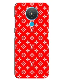 Чехол для Nokia 1.4 с картинкой «Яркий паттерн LV»