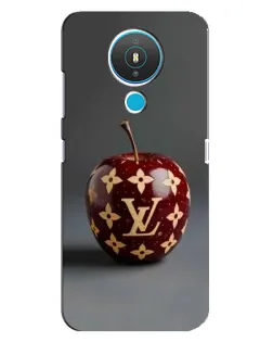 Чехол для Nokia 1.4 с картинкой «Красное яблоко LV»