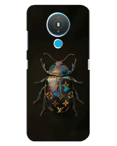 Чехол для Nokia 1.4 с картинкой «LV — мраморный принт»