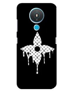 Чехол для Nokia 1.4 с картинкой «Цветочная монограмма»