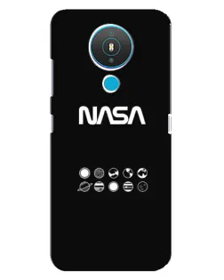 Чехол для Nokia 1.4 с картинкой «NASA — технический принт»