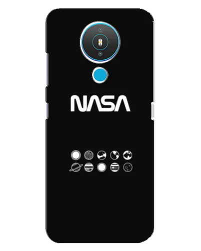 Чехол для Nokia 1.4 с картинкой «NASA — технический принт»