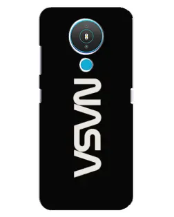 Чехол для Nokia 1.4 с картинкой «NASA — вертикальный логотип»