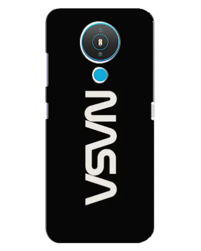 Чехол для Nokia 1.4 с картинкой «NASA — вертикальный логотип»