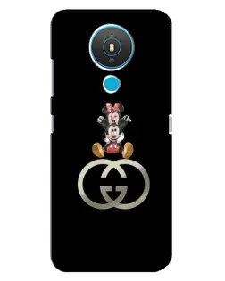 Чехол для Nokia 1.4 с картинкой «Минни Маус на лого»