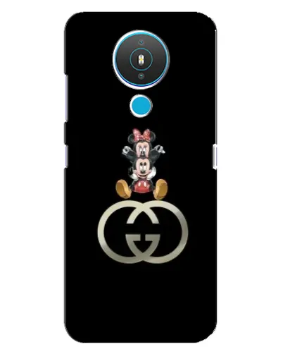 Чехол для Nokia 1.4 с картинкой «Минни Маус на лого»
