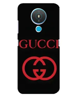 Чехол для Nokia 1.4 с картинкой «Gucci — красный логотип»