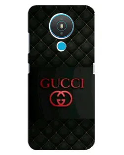 Чехол для Nokia 1.4 с картинкой «Gucci — стеганый черный»