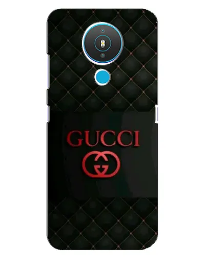 Чехол для Nokia 1.4 с картинкой «Gucci — стеганый черный»