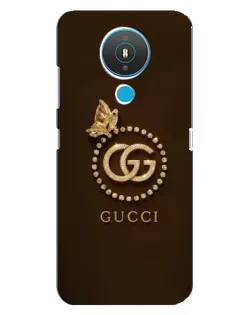 Чехол для Nokia 1.4 с картинкой «Gucci — золотая бабочка»