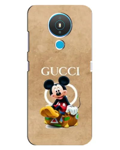 Чехол для Nokia 1.4 с картинкой «Микки Маус Gucci — крафт»