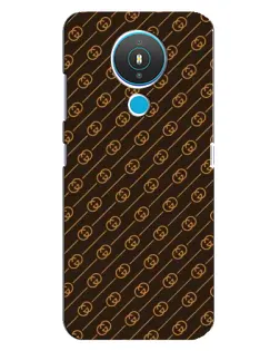 Чехол для Nokia 1.4 с картинкой «Gucci — золотые диагонали»