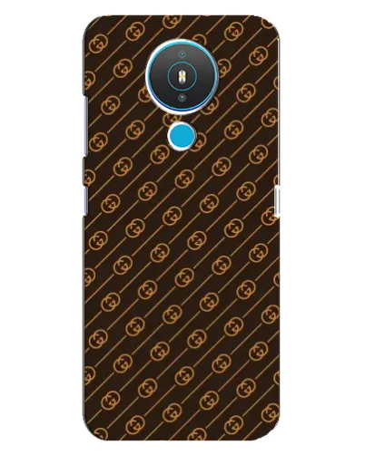 Чехол для Nokia 1.4 с картинкой «Gucci — золотые диагонали»