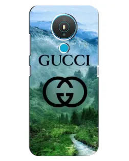 Чехол для Nokia 1.4 с картинкой «Gucci — горный пейзаж»