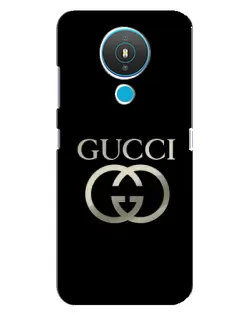 Чехол для Nokia 1.4 с картинкой «Gucci — золото на черном»
