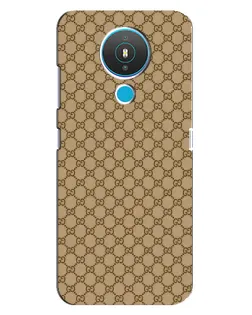 Чехол для Nokia 1.4 с картинкой «Gucci — классический беж»