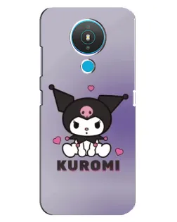 Чехол для Nokia 1.4 с картинкой «Kuromi — фиолетовый арт»