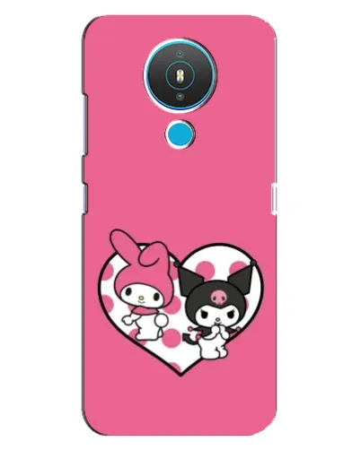 Чехол для Nokia 1.4 с картинкой «Kuromi и My Melody»