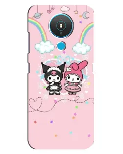 Чехол для Nokia 1.4 с картинкой «My Melody и Kuromi»