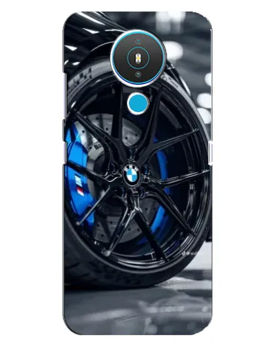 Чехол для Nokia 1.4 с картинкой «Колесо BMW вблизи»