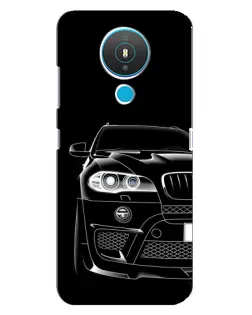 Чехол для Nokia 1.4 с картинкой «Темный силуэт BMW»
