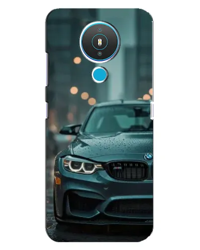 Чехол для Nokia 1.4 с картинкой «BMW в огнях города»
