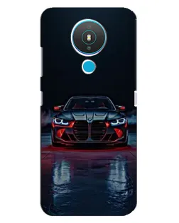 Чехол для Nokia 1.4 с картинкой «BMW на мокрой дороге»