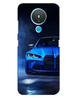 Чехол для Nokia 1.4 с картинкой «Голубая BMW M4»