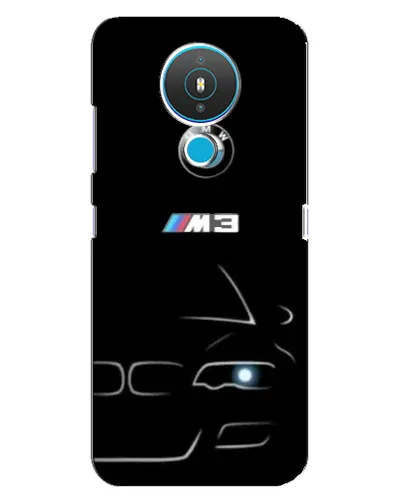 Чехол для Nokia 1.4 с картинкой «Минималистичный принт BMW M3»