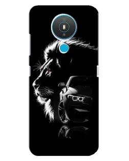 Чехол для Nokia 1.4 с картинкой «BMW и лев»