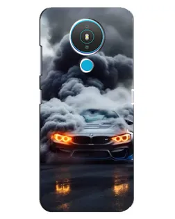 Чехол для Nokia 1.4 с картинкой «BMW в дыму»