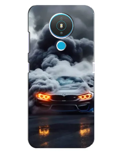 Чехол для Nokia 1.4 с картинкой «BMW в дыму»